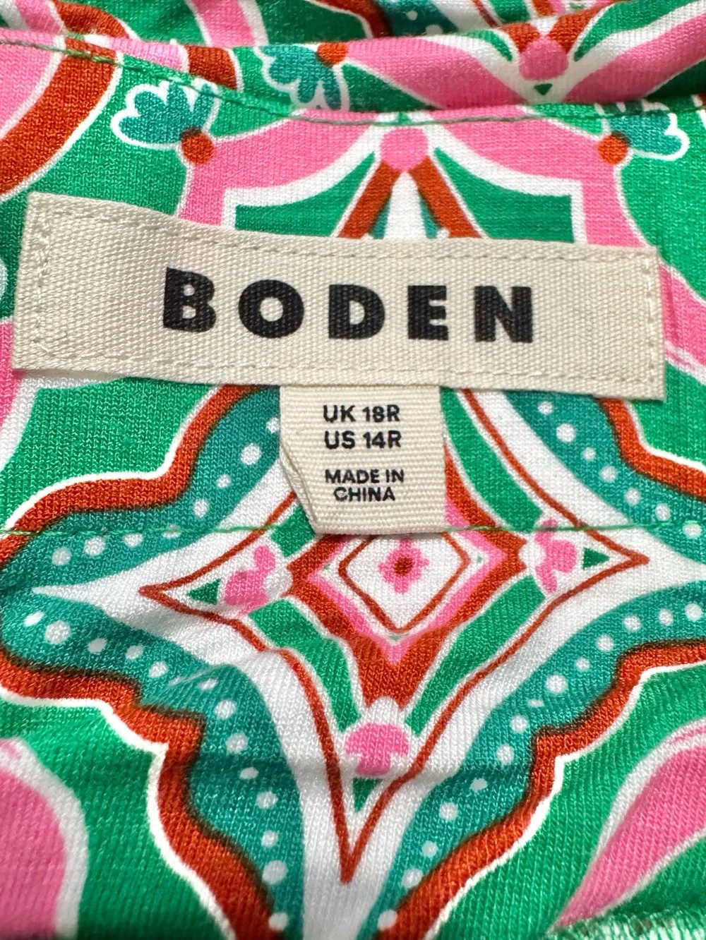 Boden Green Rosaline Jersey Skirt Size 14